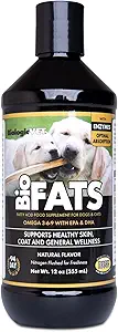 BiologicalVET BioFATS - Περιέχει Ωμέγα 3, 6 & 9 - με EPA, DHA & ALA - για Σκύλο & Γάτα - Δέρμα & Κοινή Υγεία Υποστήριξη - Περιλαμβάνει Ψάρια, Φλαύκο & Ελαιόλαδο - 12 fl. oz.