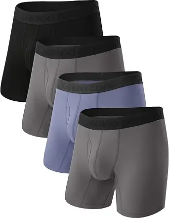 BAMBOO COOL Ανδρικά Ultra Breathable Εσώρουχα, Χωρίς Riding Up Boxer Σύντομο με ComfortFlexible Waistband, Multipack