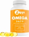 Zippi Omega 3-6-7-9 Camelina Softgels - Συμπλήρωμα Ωμέγα 3-6-7-9 λιπαρών οξέων. Βοηθά στην υποστήριξη του εγκεφάλου, του ήπατος, του καρδιαγγειακού, της ανοσίας και της κοινής λειτουργίας