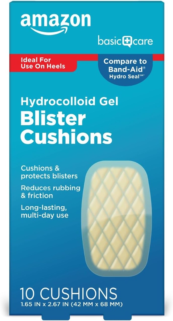 Βασική φροντίδα Extreme Hydrocolloid Gel blister μαξιλάρια, 1, 65 σε x 2, 67 in, 10 ct