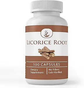 Pure Original Ingredients Licorice Root Extract (100 Capsules) Always Pure, No Additives Or Fillers, Lab Verified