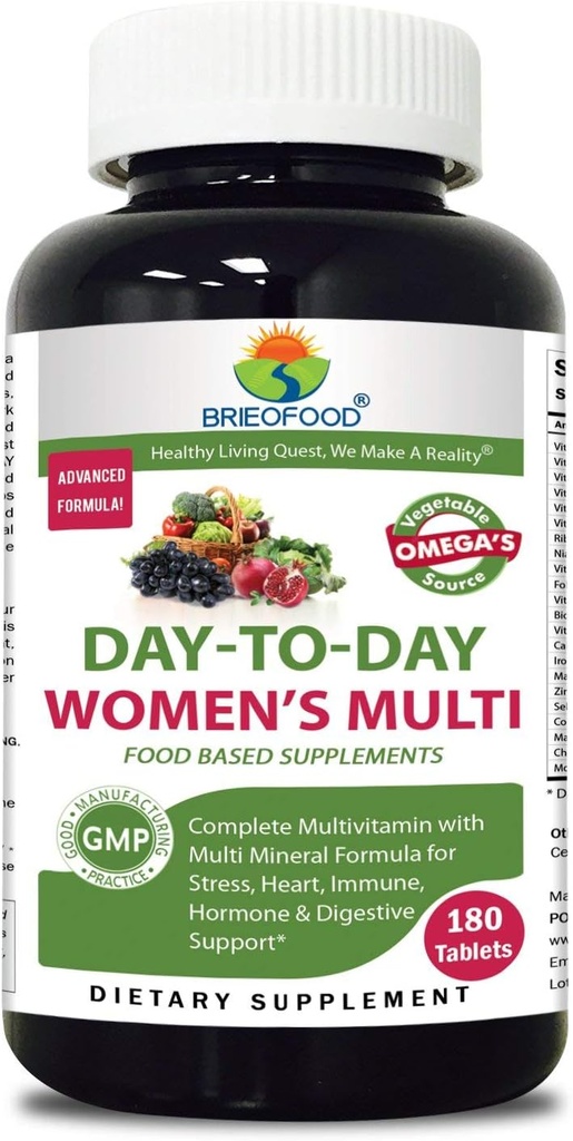 Briofood, καθημερινή διατροφή με βάση τις γυναίκες Multi (180 δισκία) με φυτική πηγή Ωμέγα