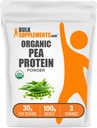 BulkSupplements.com Βιολογική σκόνη πρωτεΐνης μπιζελιού - Σκόνη πρωτεΐνης φυτού & Vegan - Χωρίς γεύση και γλουτένη, 30g ανά μερίδα, 100g (3.5 oz) (πακέτο από 1)