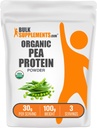 BulkSupplements.com Organik Pea Protein Toz - Bitki bazlı & Vegan Protein Toz - Unflavored & Gluten Free, 30g per Service, 100g (3.5 oz) (Pazar 1)