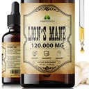 Lion's Mane 4 fl oz Liquid – Natural Mushroom Supplement Tincture for Brain, Memory, mental Clarity & Focus – Immune Support – High Potency Formula – 90-Day Supply