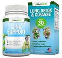 Lung Detox ve Cleanse - Dumanlılar için Büyük - Ekstra Güç -% Herbal Lung Health Supplements - Mucus Removal Support - Propiratory Health - Natural Way to Keep Your Lungs Clear