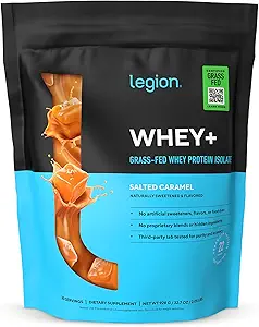 LEGION Whey+ Protein Whey Isolate from Grass Fed İneks - Whey Protein Isolate Toz Low Calorie, Non-GMO, Sugar Free, Lactose and Gluten Free, All Natural Protein Toz for Men & Women, 30 Servisler