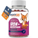 Çocuklar ve Gençler için Demir Gummy Vitaminleri - Tapioca bazlı - En İyi Tasting - Non-GMO - Gluten Free - Vegan - Chewable Iron Supplement w/Vitamin A, C, B3, B5, B6, B12, Folic Acid, Biotin & çinko 100ct