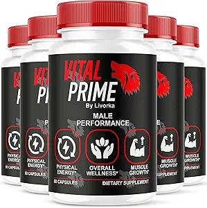 LIVORKA Vital Prime για τους άνδρες, Advanced Formula, Κάψουλες Υποστήριξης Συμπλήρωμα διατροφής για 5 μήνες, Συσκευασία των 5
