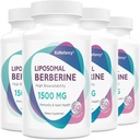 Liposomal Berberine Supplement 1500 mg - Yüksek Biyoavailability Berberine HCL Capsules for Women and Men, AMPK Activator for Cardiovascular Health, Sugar-Free, Non-GMO,240 Softgels