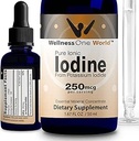 WellnessOne Iodine Drops for Yourroid Support - Hızlı Akyumlu Iodine Supplement from Piyal Iodide - Great for Immunity & Cognition & Max boosts Iron Abxia - 1.67 fl ozz