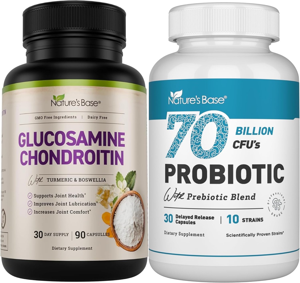 Nature's Base Glucosamine Chondroitin + Probiyotiks 70 Milyar CFU