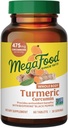 MegaFood Whole Body Turmeric Curcumin Supplement - Turmeric Supplement With Black Pepper & Vitamin C - 475 mg Curcuminoids Per Servis - Antioksi & Immune Support - Vegan - 60 Tablet, 30 Hizmetler