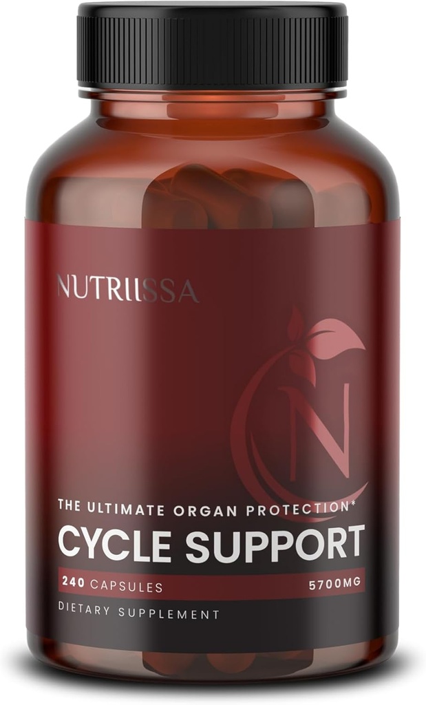 Nutriissa Cycle Support - Premium Kidney & Liver Detox - Bodybuilders & Kilolifters için Organ Savunması - EPEB Saf ve Potency için sertifikalı - 400 mg TUDCA & 1000mg NAC - Vegan, 240 Capsules