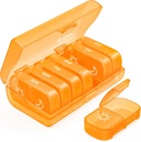 AUVON XL Weekly Pill Organizer 2 φορές την ημέρα, AM PM Pill περίπτωση με μία πλευρά μεγάλο άνοιγμα για εύκολη χρήση, Pill Box 7 Ημέρα Ταξιδιών Organizer για φάρμακα, βιταμίνες, ιχθυέλαια, συμπληρώματα