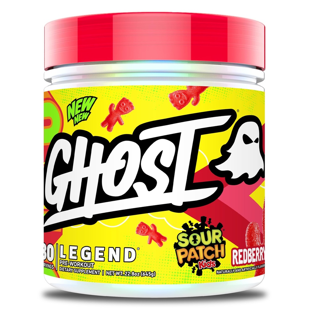GHOST Legend Pre-Workout Toz, SPK Redberry - 30 Hizmet - Choline, L-Citrulline, & Beta Alanine for Energy & Focus