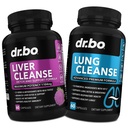 DR. BO Liver Cleanse & Lung Support Pills - Herbal Cleanser Formulas Liver & Lung Health