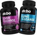 DR. BO Liver Cleanse & Lung Support Pills - Herbal Cleanser Formulas Liver & Lung Health