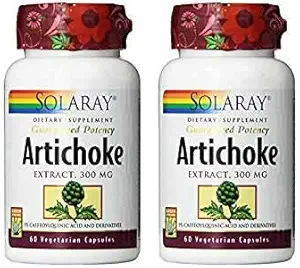 Solaray Artichoke Leaf Extract, 300 mg, 60 Count (2 Pack)