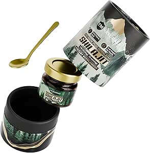 Shilajit Resin - 75% Fulvic Acid, 85+ Trace Minerals, Υποστηρίζει τη ζωτικότητα & Stamina - Περιλαμβάνει ατσάλινο κουτάλι, 30g, εργαστήριο δοκιμαστεί για καθαρότητα
