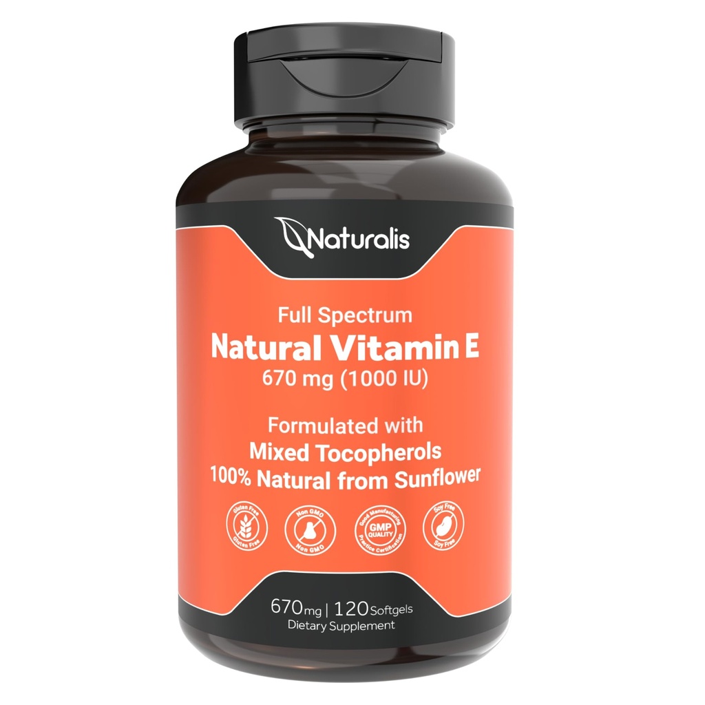 Naturalis Ηλιοτρόπιο Βιταμίνη E 670mg (1000 IU) με Μικτές Τοκοφερόλες 