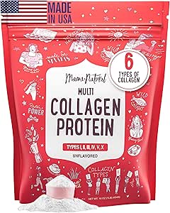 Multi Collagen protein Toz Türü I II III IV V X - Unflavored & Hydrolyzed 16Oz Pure Collagen Powder Toz - Grass Fed Beef, Wild Fish Marine & USA Eggshell - Whole Body Collagen