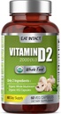 Vegan Whole Food Vitamin D, 2000 IU (50 mcg), D2, Δύο συστατικά (Organic Whole Mushroom and Organic Vegan Capsule), Μη-GMO, Τρίτο μέρος που δοκιμάζεται, 60 ημέρες προσφοράς