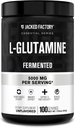 Jacked Factory L-Glutamine Toz 100 Hizmet - Vegan Post Workout Muscle Recovery için L Glutamine Supplement for Post Workout Muscle Recovery, Immunity, Digestive Health | No Yapay Filler - Unflavored