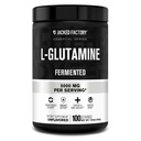 Jacked Factory L-Glutamine Toz 100 Hizmet - Vegan Post Workout Muscle Recovery için L Glutamine Supplement for Post Workout Muscle Recovery, Immunity, Digestive Health | No Yapay Filler - Unflavored