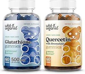 Άγρια & οργανικά Glutathion Gummies & Quercetin Gummies