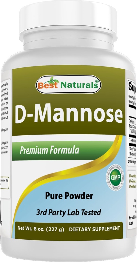 En İyi Doğallar D-Mannose Pure Toz - Urinary Tract Cleanse Supplement - 8 OZ