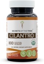 Tribe Cilantro USDA Organik Kapsüllerin Sırları | Sertifikalı Organik Vejetaryen Capsules, Herbal Diyetsel Supplement | Coriandrum Sativum