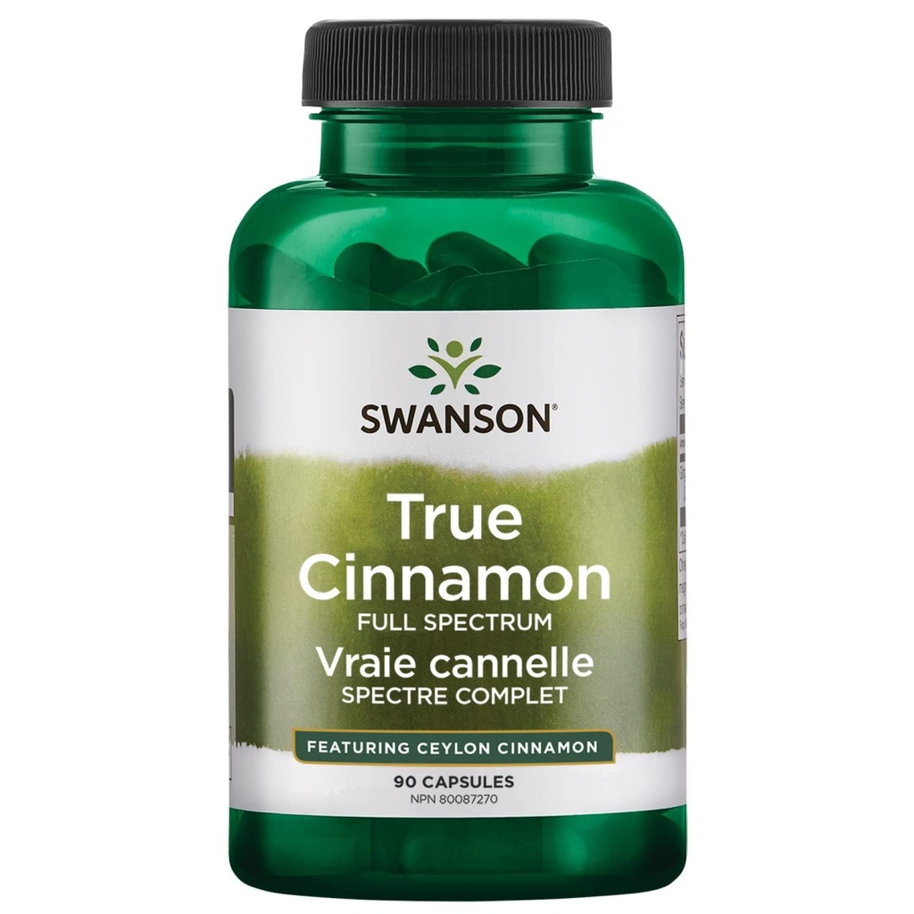 Swanson Full Spectrum True Cinnamon - Herbal Supplement - (120 Capsules, 300 mg Her)