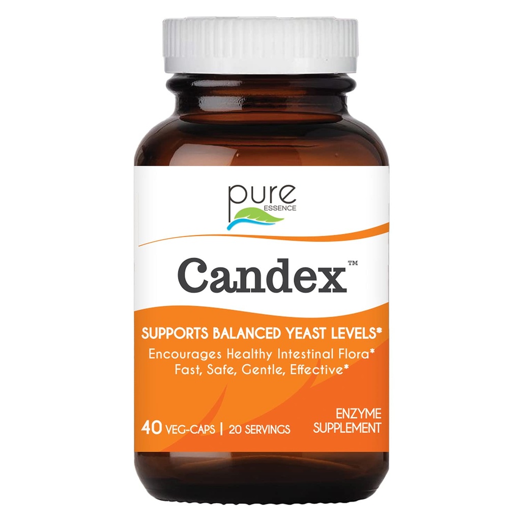 Pure Essence Candex Supplement - Yeast Overgrowth Supplement with Digestive Enzymes, Yeast Enfeksiyon Probiyotik Aid for Men and Women - 40 Capsules