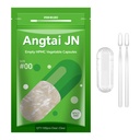 Vegan Capsules Boyutu 00 Boş Bitki Temelli Clear (100 Count) Gluten Free, Non-GMO, Hell sertifikalı Pill Caps, Kit with 2 Spoons for Vegetarian DIY Your Own Supplements