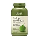 GNC Herbal Plus Ginkgo Biloba 60mg συμπλήρωμα, χορτοφάγοι, υποστηρίζει ψυχική οξύτητα, 300 υπηρεσίες
