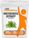 BulkSupplements.com Watercress Extract Toz - Nasturtium Officinale Extract, Watercress Toz - Gluten Free, 900 mg per Service, 100g (3.5 oz) (Pack of 1)