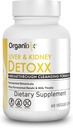 Organixx Kidney & Liver Support Cleanse Supplement, Süt Butle Reishi Herbal Formula For Digestive Health, Kidney & Liver Health, Sleep & Energy Support, Gluten Free, Non GMO, 60 Vegetarian Capsules