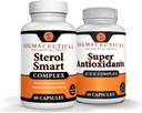 Niacin – Beta Sitosterol – Policosanol – Plant Sterols - Garlic – Cayenne Supplement Plus Super Antioksi Supplement - Goji Berry, Acai Berry, Mangosteen, Resveratrol, Pomegranate & Noni