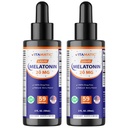 Vitamatic 2Pack Melatonin 20mg Sıvı Durağı - 2 fl oz (59 ml) Her - Natural Berry Flavor - Non-GMO, Vegetarian Supplement for Yetişkinler için
