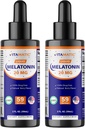 Vitamatic 2Pack Melatonin 20mg Sıvı Durağı - 2 fl oz (59 ml) Her - Natural Berry Flavor - Non-GMO, Vegetarian Supplement for Yetişkinler için