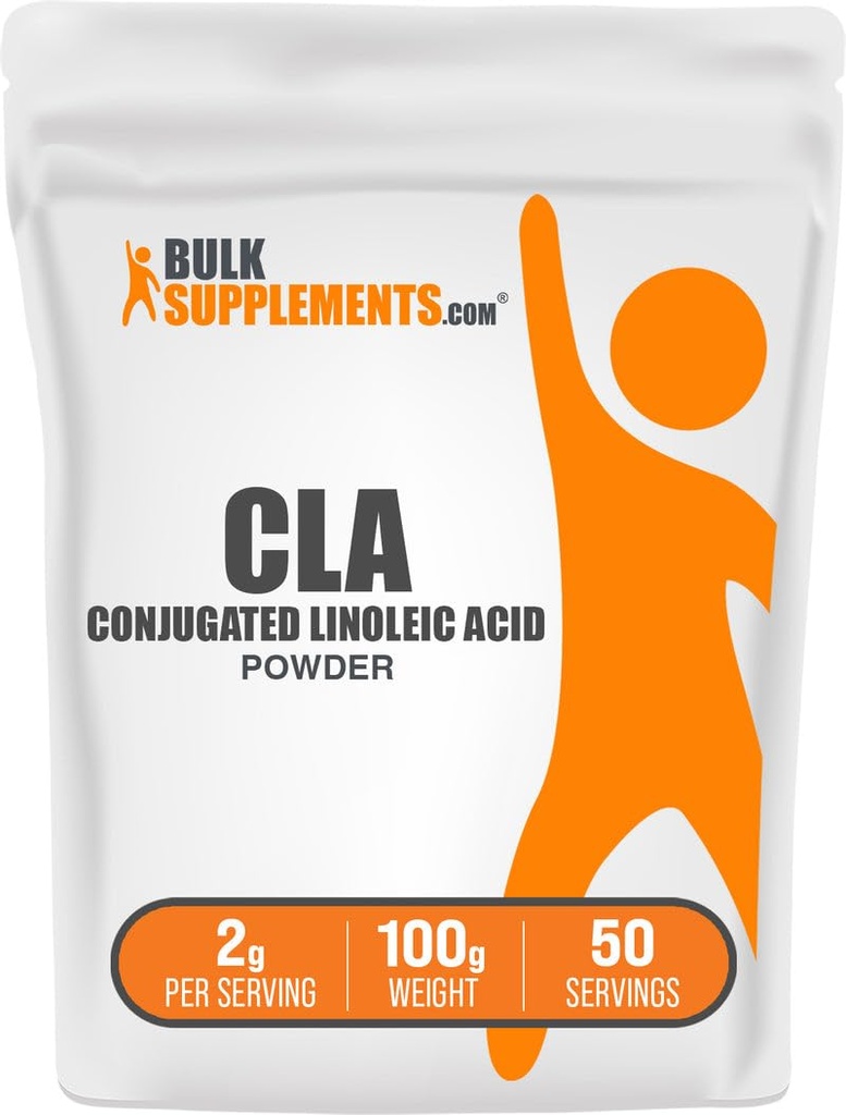 BulkSupplements.com Conjugated Linoleic Acid Toz - CLA Supplement, Beslenme Supplement - Gluten Free, 2g Per Service, 100g (3.5 oz) (Pazar 1)