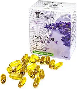 Lavender Pure Oil 500mg, 100% Καθαρό & Φυσικό εκχυλισμένο κρύο, 40 κάψουλες softgel