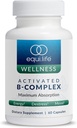 Equilife Aktif B Kompleksi, Super B Complex Diyetary Supplement With Biotin, Inositol, B12 & B6, Choline & Folate to Support Energy & Hair, Skin, Nail Health, Gluten Free, Vegan, Non GMO, 60 Capsules