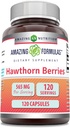 Amazing Formulas HawthornBack | 565 Mg Per | 120 Capsules | Non-GMO | Gluten Free | Made in USA