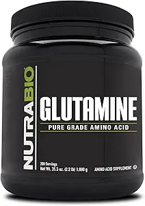 NutraBio Pure L-Glutamine Toz - L-Glutamine Supplement-Energy Acid - Pure Grade: Kesinlikle hayır Katkılar, Havuzlar veya Excipients! - Kas Recovery Supplement - (1000 Grams)