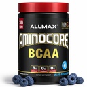 ALLMAX Beslenme AMINOCORE BCAA – 8G BCAAs –% 100 Pure Branch Zincirli Amino Asit - Gluten Free - Blue Raspberry - 315 Gram