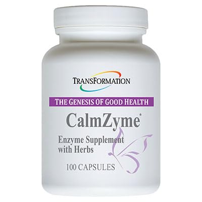 İyi Sağlık Enzymes CalmZyme Supplement with Enzymes & Herbal Mix, Max kesimlerin, Enerji ve Aid in Immune Support, 100 Capsules