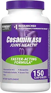 Nutramax Laboratories Cosamin® ASU Ortak Sağlık Supplement with Glucosamine, Chondroitin & ASU for Men's & Women's Joint Health, 150 Capsules
