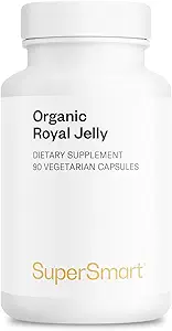 Supersmart - Organic Royal Jelly 300mg ανά ημέρα (High Strength 4% 10-HDA) - Πάγωμα-Dried Fresh Royal Jelly Συμπληρωματικό 